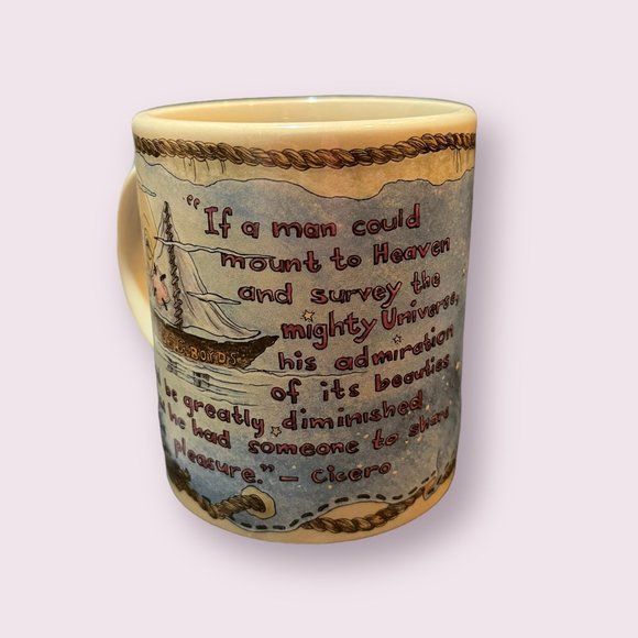 Teddybears with Sailboat and Moon Coffee Cup | 1999 The Boyds Collection - Picture 7 of 8